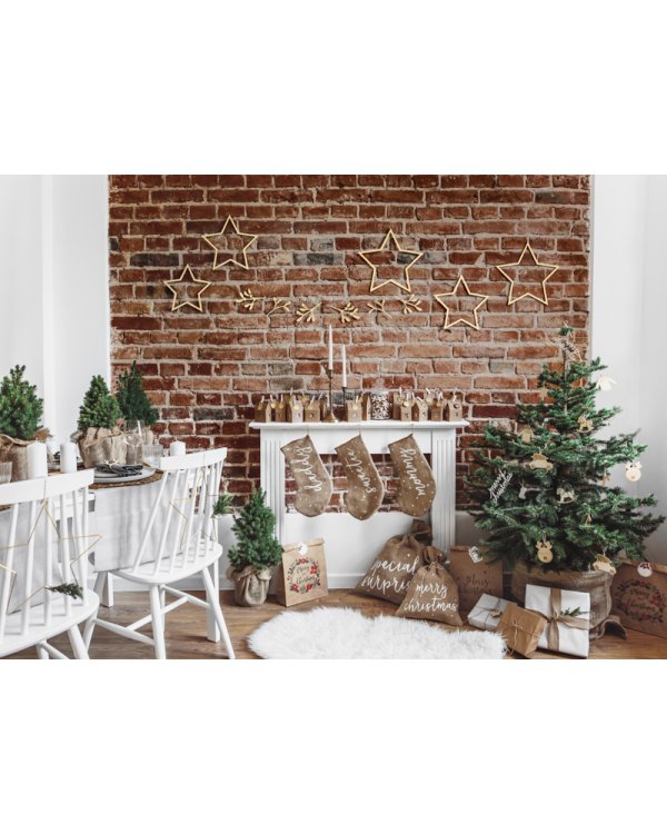 Wooden garland Mistletoe, 127cm