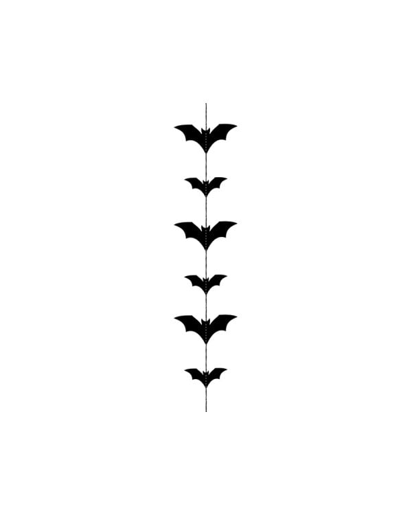 Garland Bats, black, 1.5m