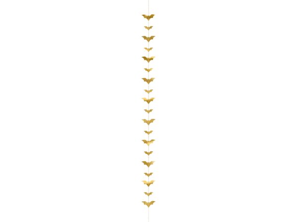 Garland Bats, gold, 1.5m