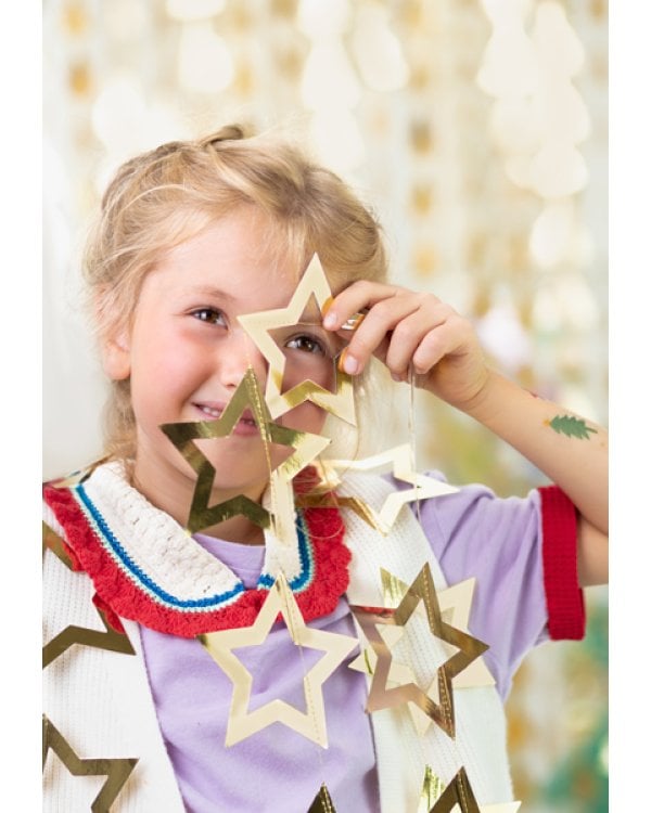Garland Stars, gold, 3m