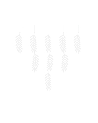 Garland Branches, white, 1.8m