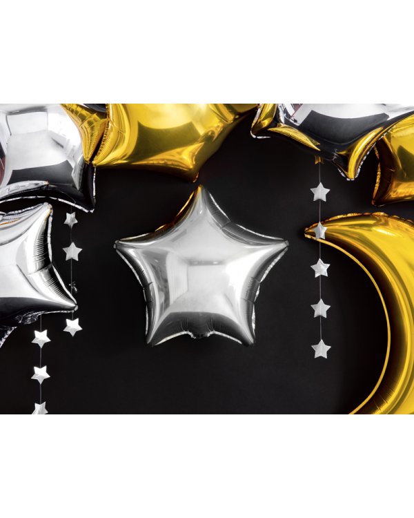 Garland Stars, silver, 3.6m