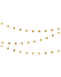 Garland Stars, gold, 3.6m