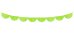 Scalloped fringe garland, green apple, 3m