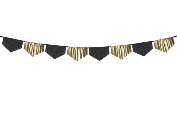 Scalloped fringe garland, mix, 3m