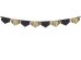 Scalloped fringe garland, mix, 3m