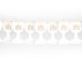 Paper garland IHS Chalice, white, 3m