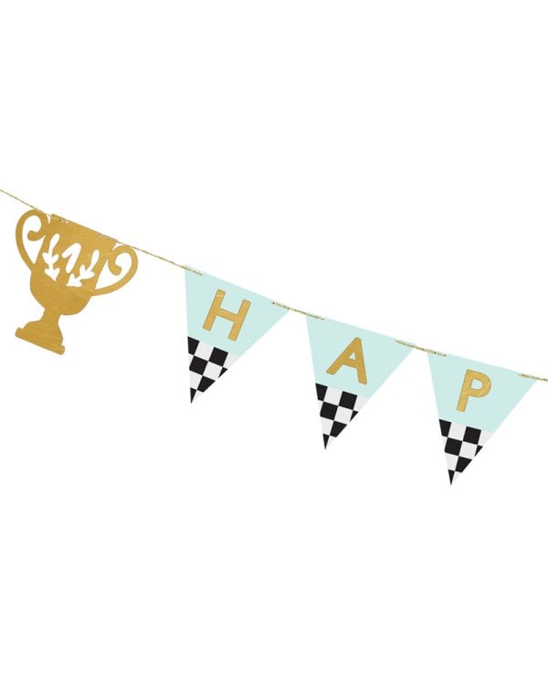Banner Happy Birthday Trophy Cup, 2.5 m, mix