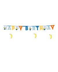 Banner Happy Birthday Minions, 50x153 cm