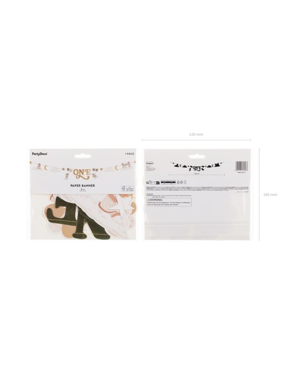 Banner One Mice, 300 cm, beige-gold
