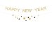 Обложка книги «Banner Happy New Year with stars, 300 cm, gold»