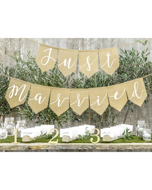 Banner Just married, 23x185cm