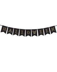 Banner Halloween, black, 20x175 cm