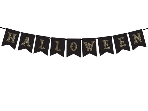 Banner Halloween, black, 20x175 cm Banner Halloween, black, 20x175 cm