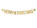 Banner Merry Christmas, gold, 10.5x150cm