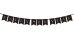 Banner Happy New Year, black, 15 x 170 cm