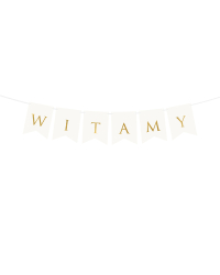 Banner Witamy, white, 15 x 80 cm