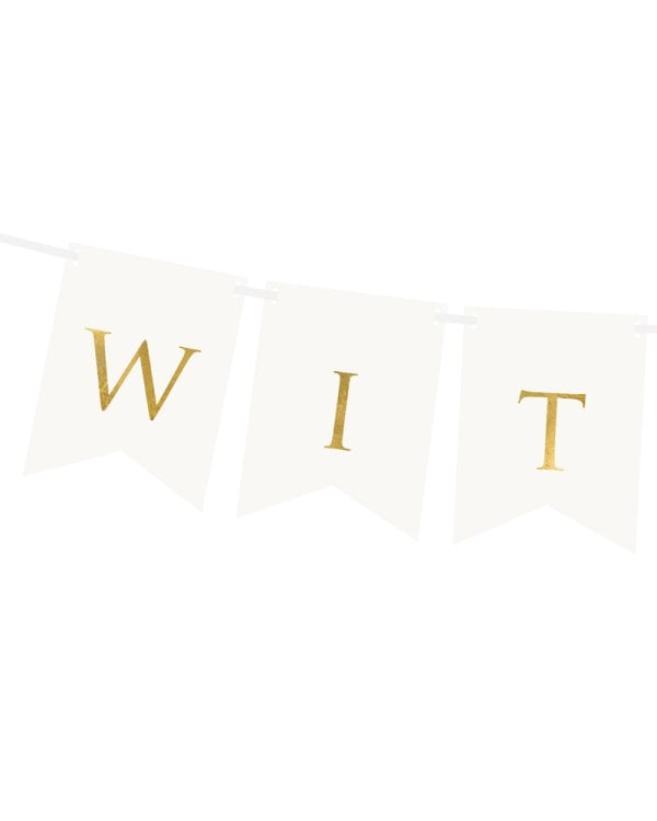 Banner Witamy, white, 15 x 80 cm