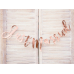 Banner Just Married, rose gold, 20x77cm