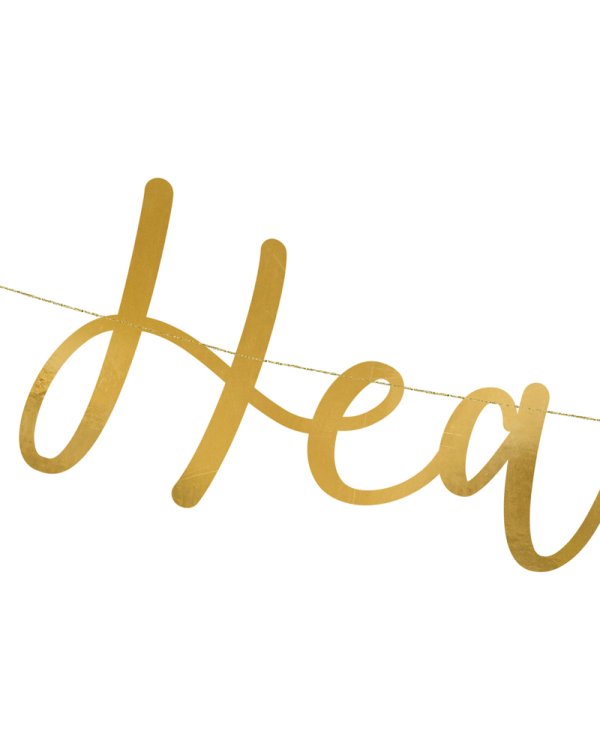 Banner Heaven Sent, gold, 14.5x85cm