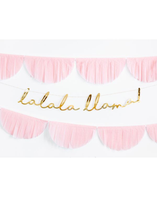 Banner Llama - Lalala Llama,gold, 12.5x82cm