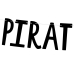 Banner Pirates Party, black, 14x100cm