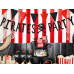 Banner Pirates Party, black, 14x100cm