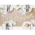 Wooden banner Merry Christmas, 87x17cm