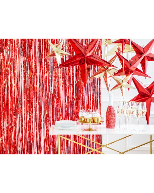 Paper star, 30cm, red