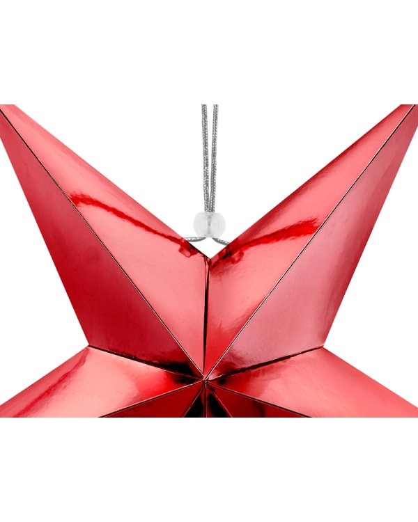 Paper star, 45cm, red