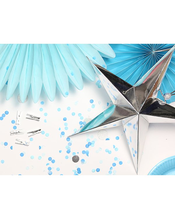 Paper star, 45cm, silver