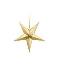 Paper star, 45cm, gold
