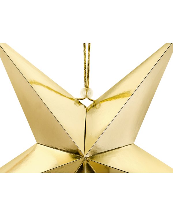 Paper star, 45cm, gold