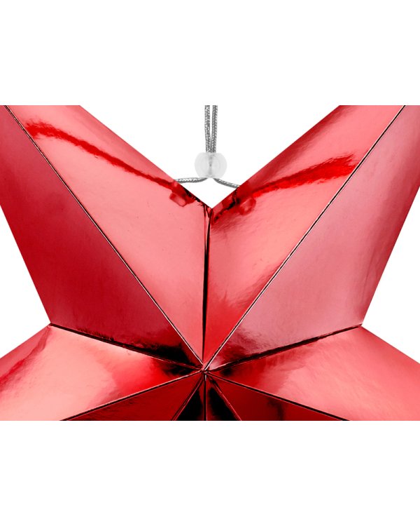 Paper star, 70cm, red