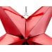 Paper star, 70cm, red