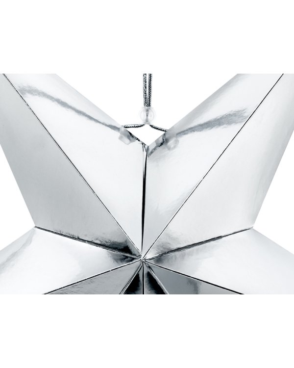 Paper star, 70cm, silver