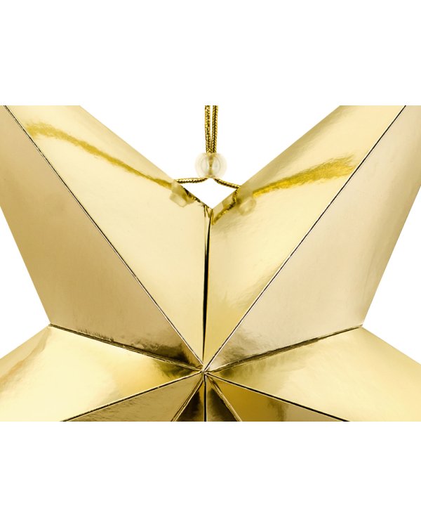 Paper star, 70cm, gold