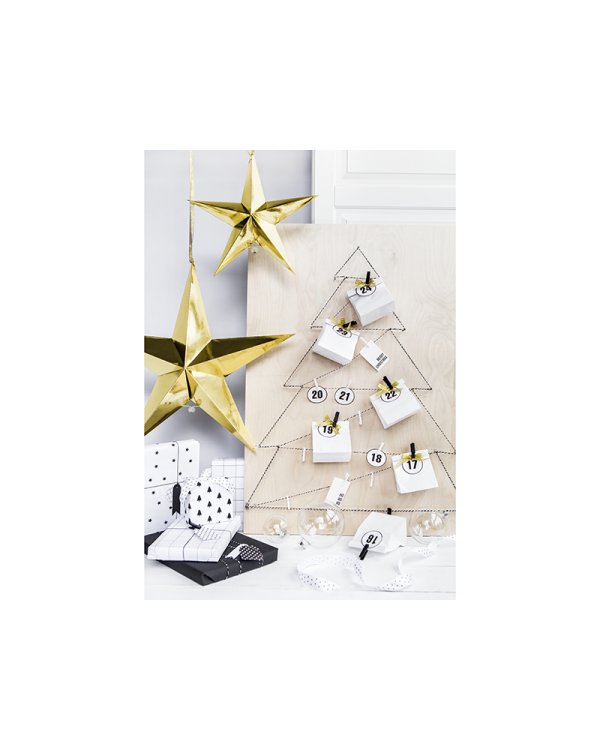 Paper star, 70cm, gold