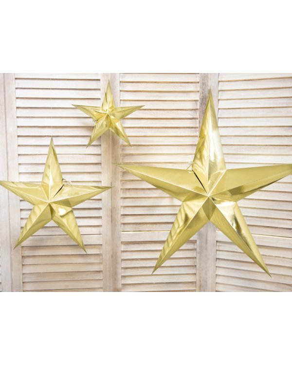 Paper star, 70cm, gold