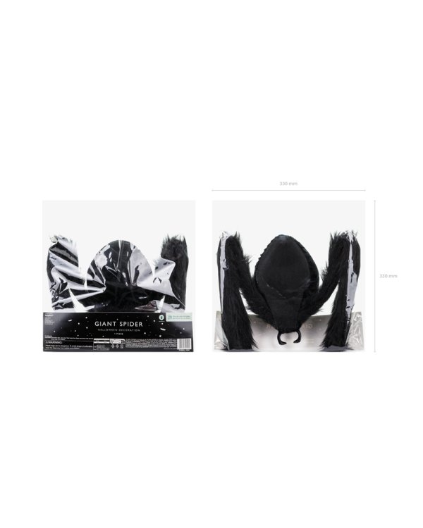 Spider Decoration, black, 21.5x13cm