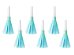 Party horns, sky-blue (1 pkt / 6 pc.)