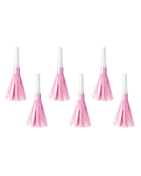Party horns, light pink (1 pkt / 6 pc.)