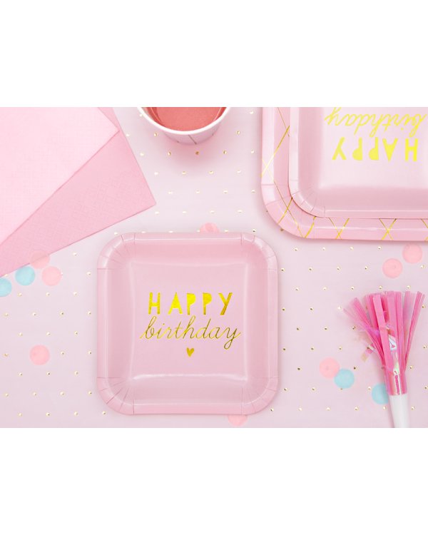 Party horns, light pink (1 pkt / 6 pc.)