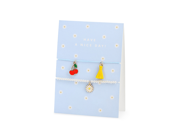 Card with bracelets Have a nice day!, 10.5x14.8cm Card with bracelets Have a nice day!, 10.5x14.8cm