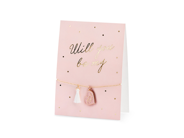 Card with bracelet Will you be my Maid of honor, 10.5x14.8cm Card with bracelet Will you be my Maid of honor, 10.5x14.8cm