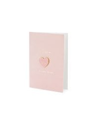 Card with enamel pin Mom, 10.5x14.8cm