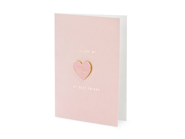 Card with enamel pin Mom, 10.5x14.8cm Card with enamel pin Mom, 10.5x14.8cm
