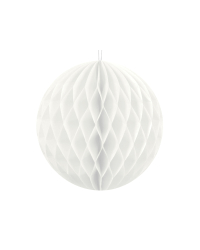 Honeycomb Ball, white, 10cm