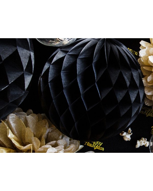 Honeycomb Ball, black, 10cm