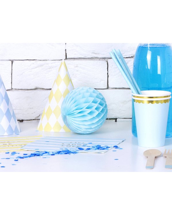 Honeycomb Ball, sky-blue, 10cm